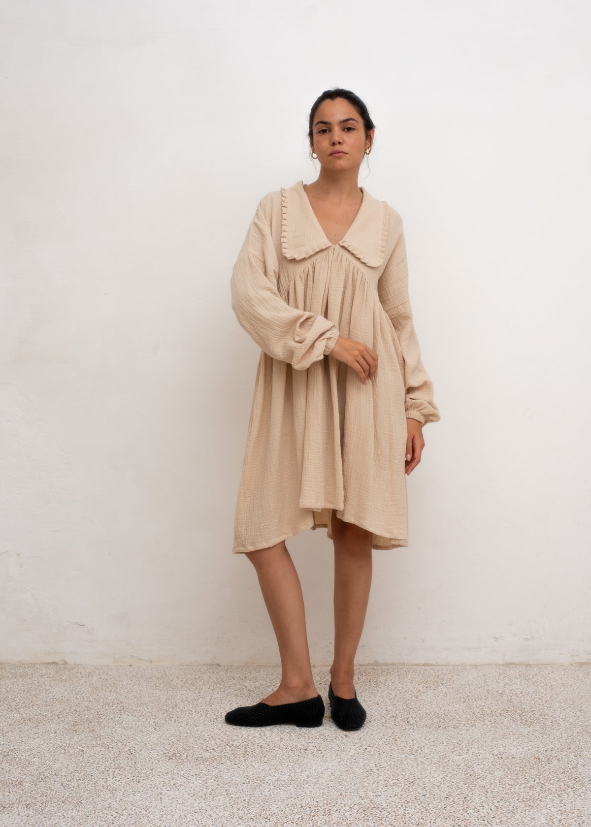 Cécile Midi Dress — Cotton Gauze