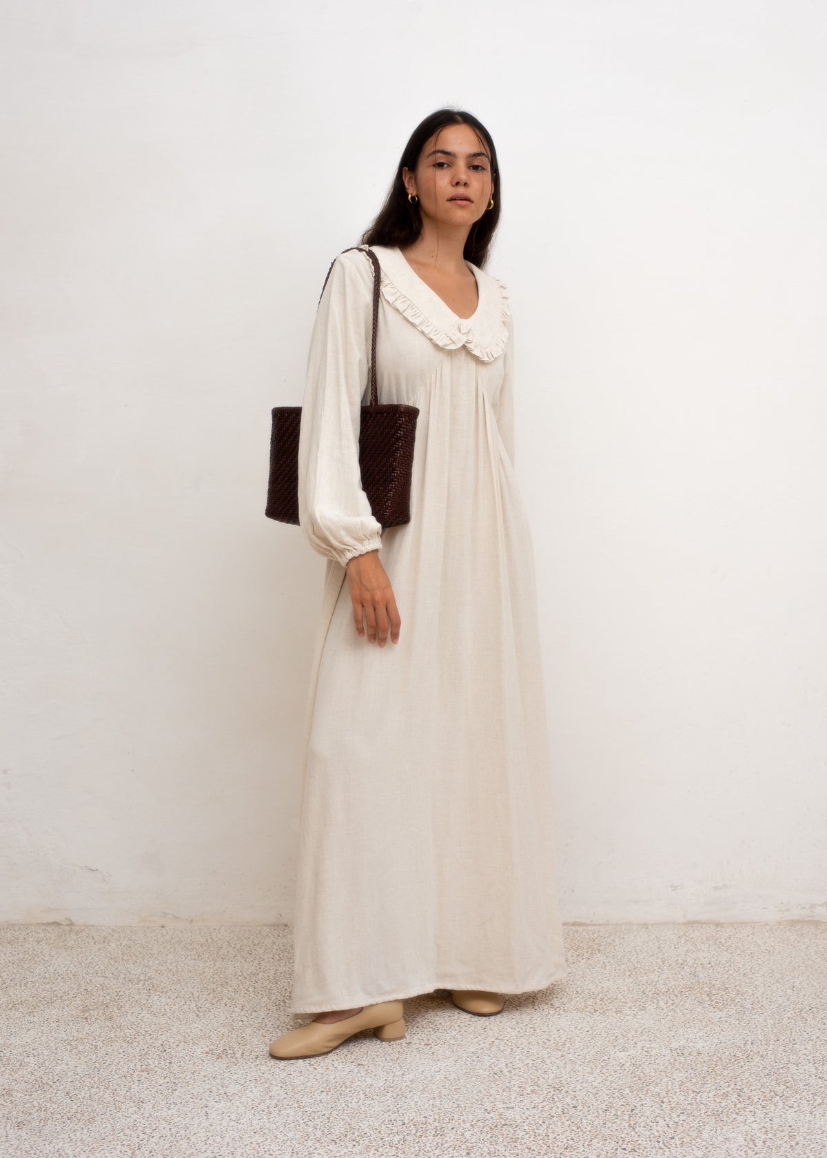Adéle Dress — Oat Linen Cotton