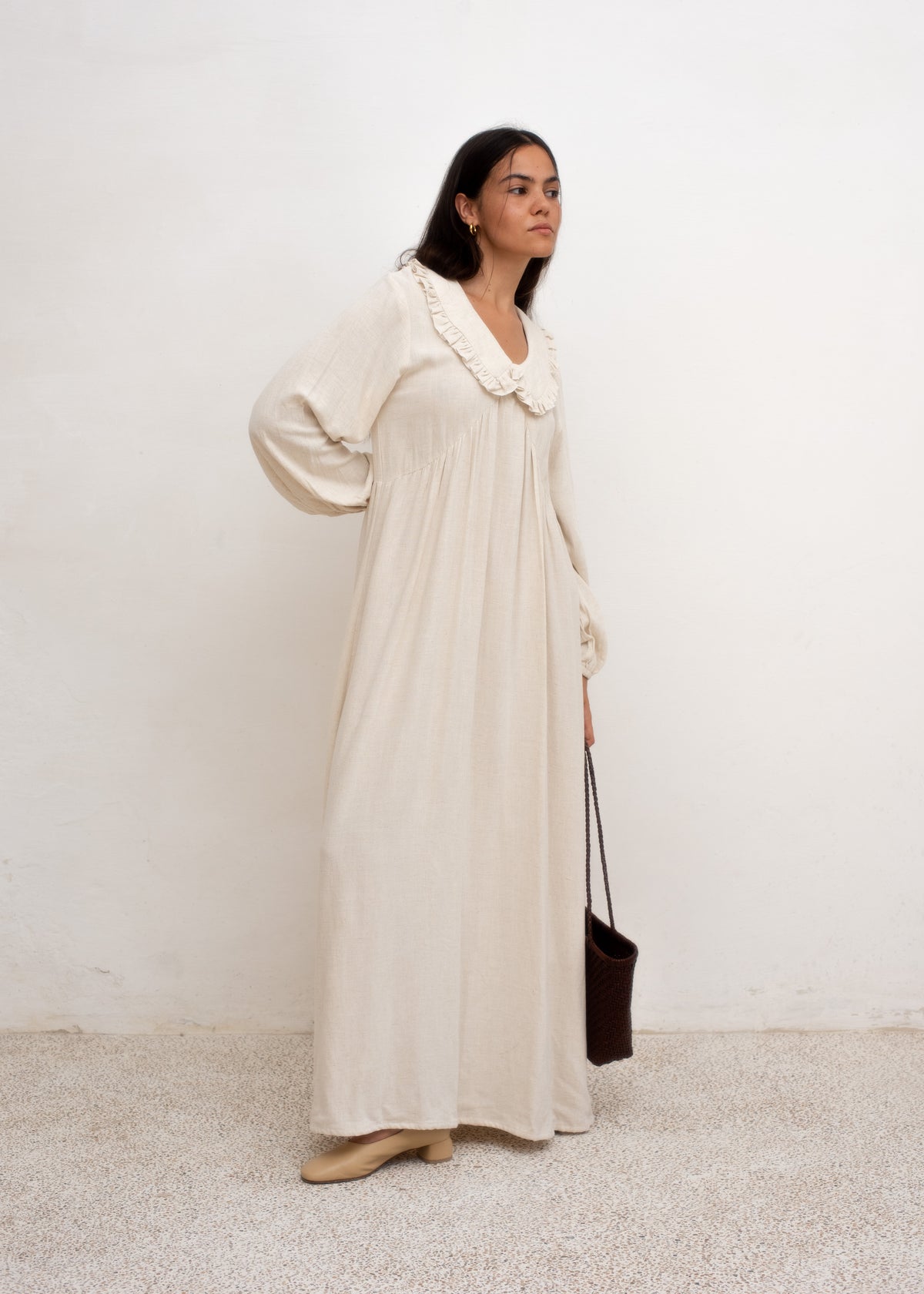 Adéle Dress — Oat Linen Cotton