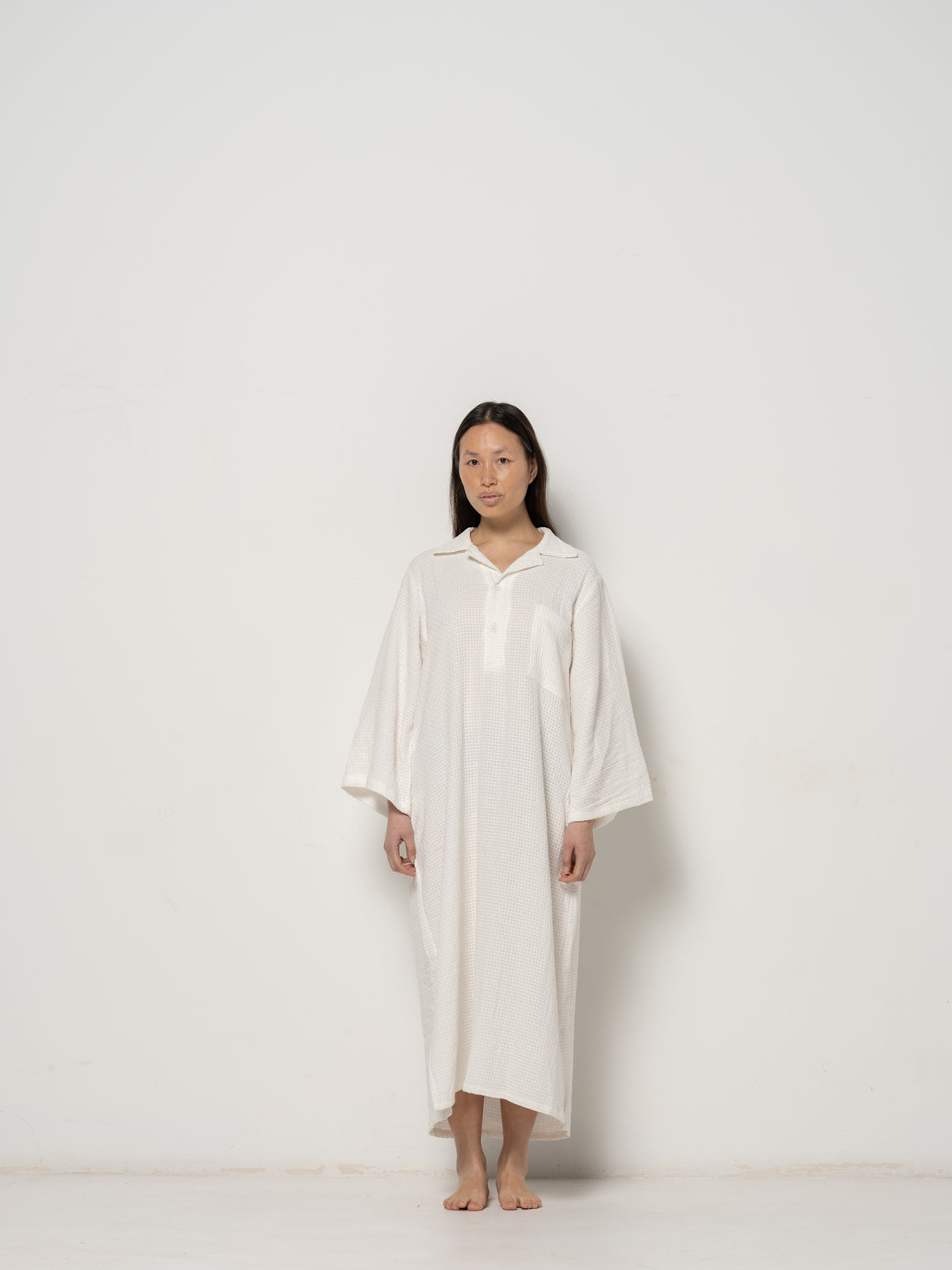 Sofie Shirt Dress - Cross Weave Cotton
