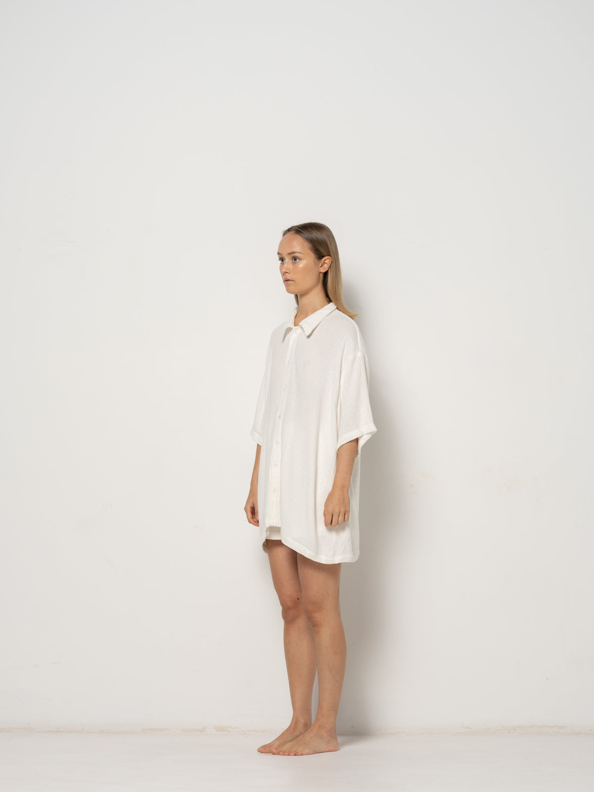 Amadea Shirt - White Cotton